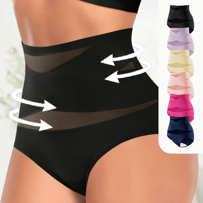 Women's Sheer High Waist Shaping Underwear, Sexy Mesh Shapewear Panty ✨