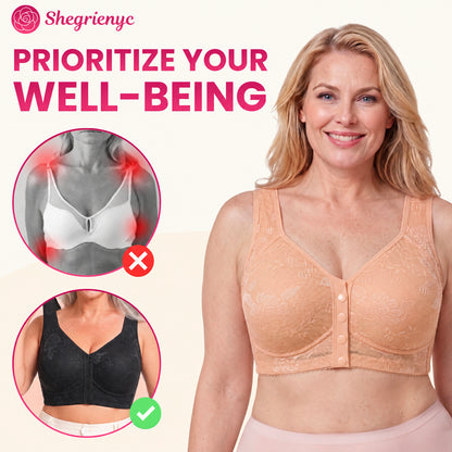 OREVYNA- Front Closure Breathable Cotton Lifting Bra for Seniors
