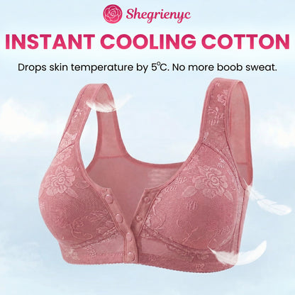 OREVYNA- Front Closure Breathable Cotton Lifting Bra for Seniors