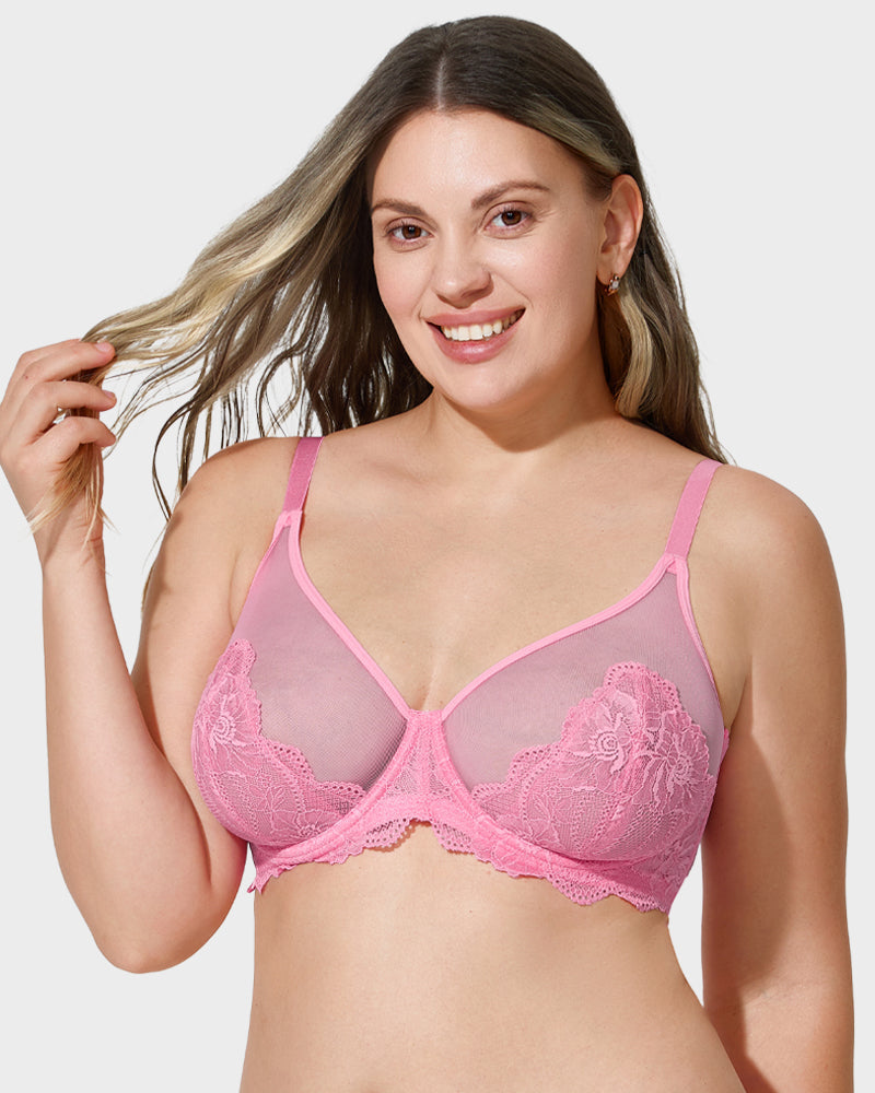 Full-Coverage Lace Minimizer Bra