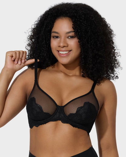 Full-Coverage Lace Minimizer Bra