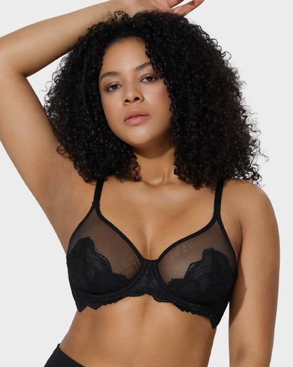 Full-Coverage Lace Minimizer Bra