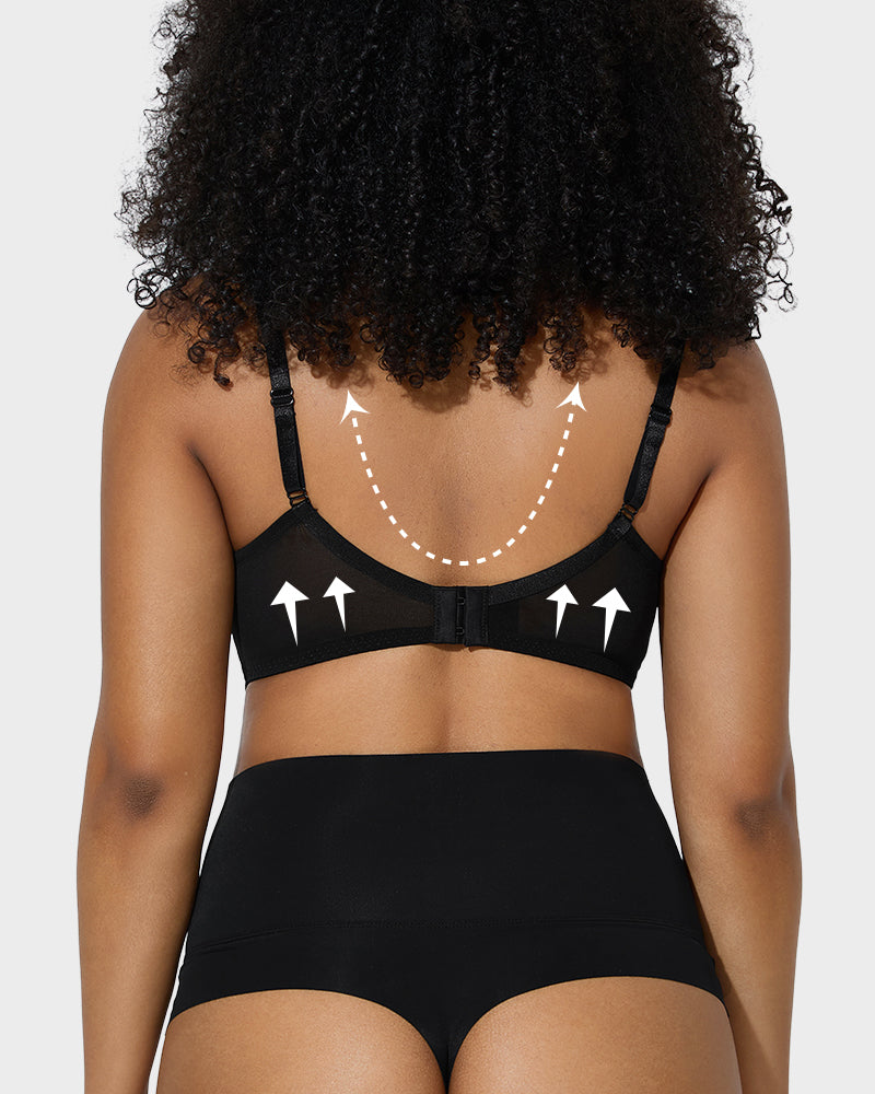 Full-Coverage Lace Minimizer Bra