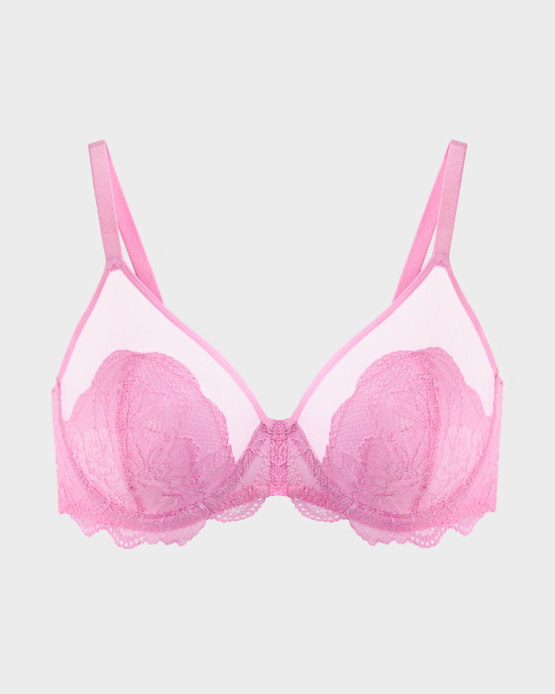Full-Coverage Lace Minimizer Bra