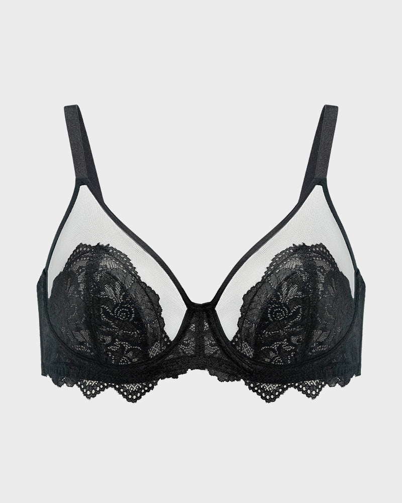 Full-Coverage Lace Minimizer Bra