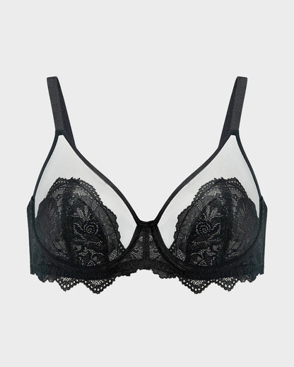 Full-Coverage Lace Minimizer Bra